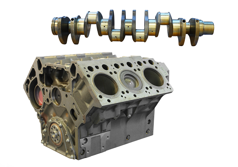 Engine short blocks and crankshafts. Engine overhaul repair kits.